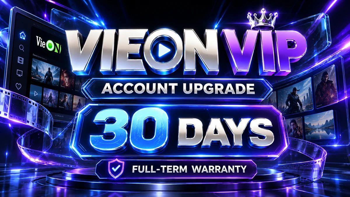 Upgrade Official VieON VIP for 30 Days with