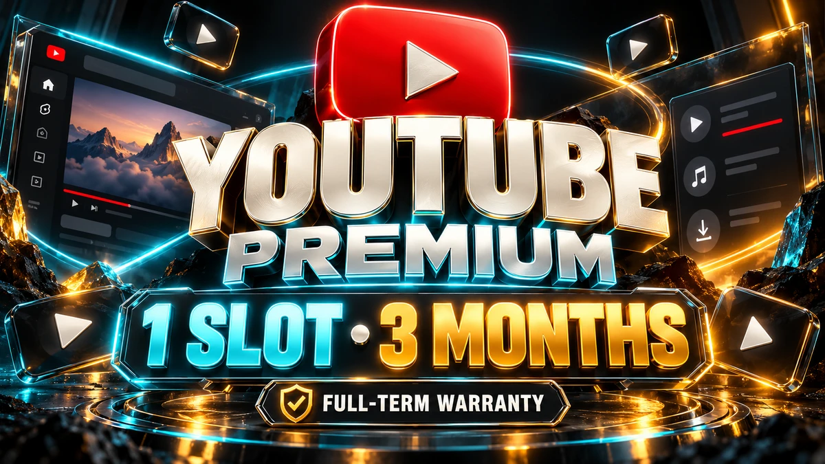 YouTube Premium Code Personal Plan (3-Month Duration)